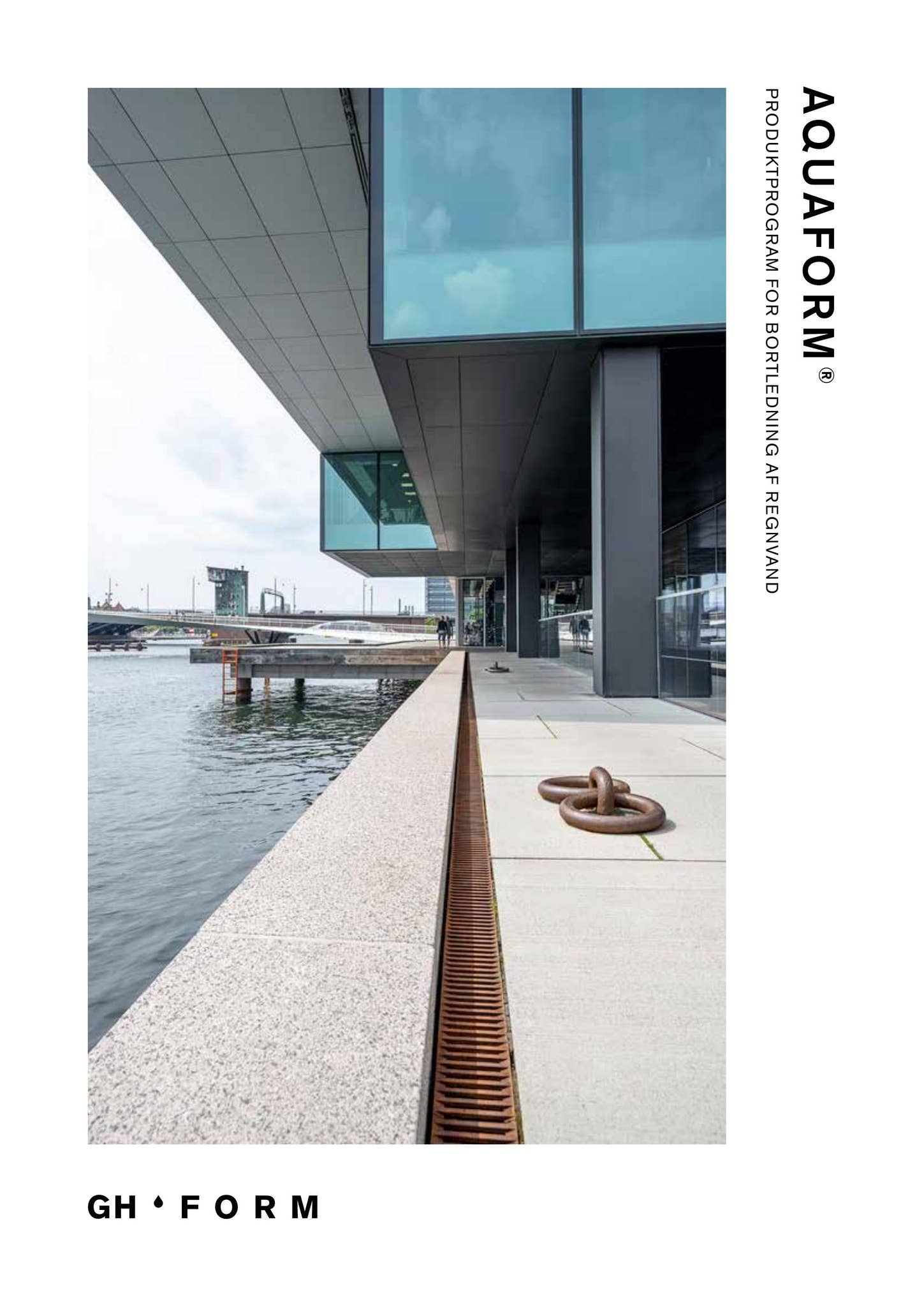 GH Form AQUAFORM linjedræn produktkatalog forside – linjeafvanding og rist til regnvand